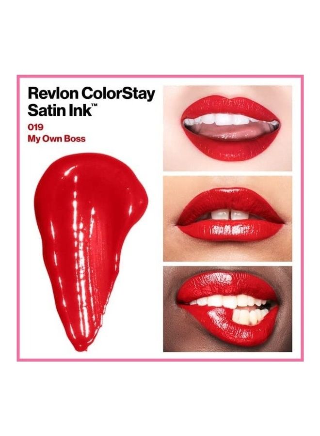 Color Stay Satin Ink Liquid Lipstick 019 My Own Boss