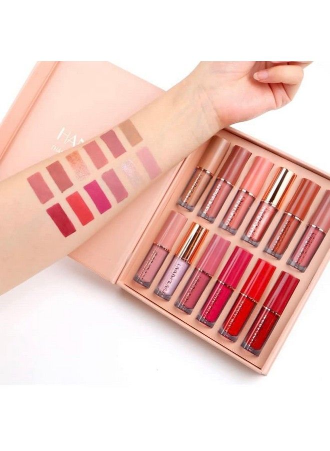 Liquide Matte Lipstick 12Pcs Set Waterproof Long Lasting