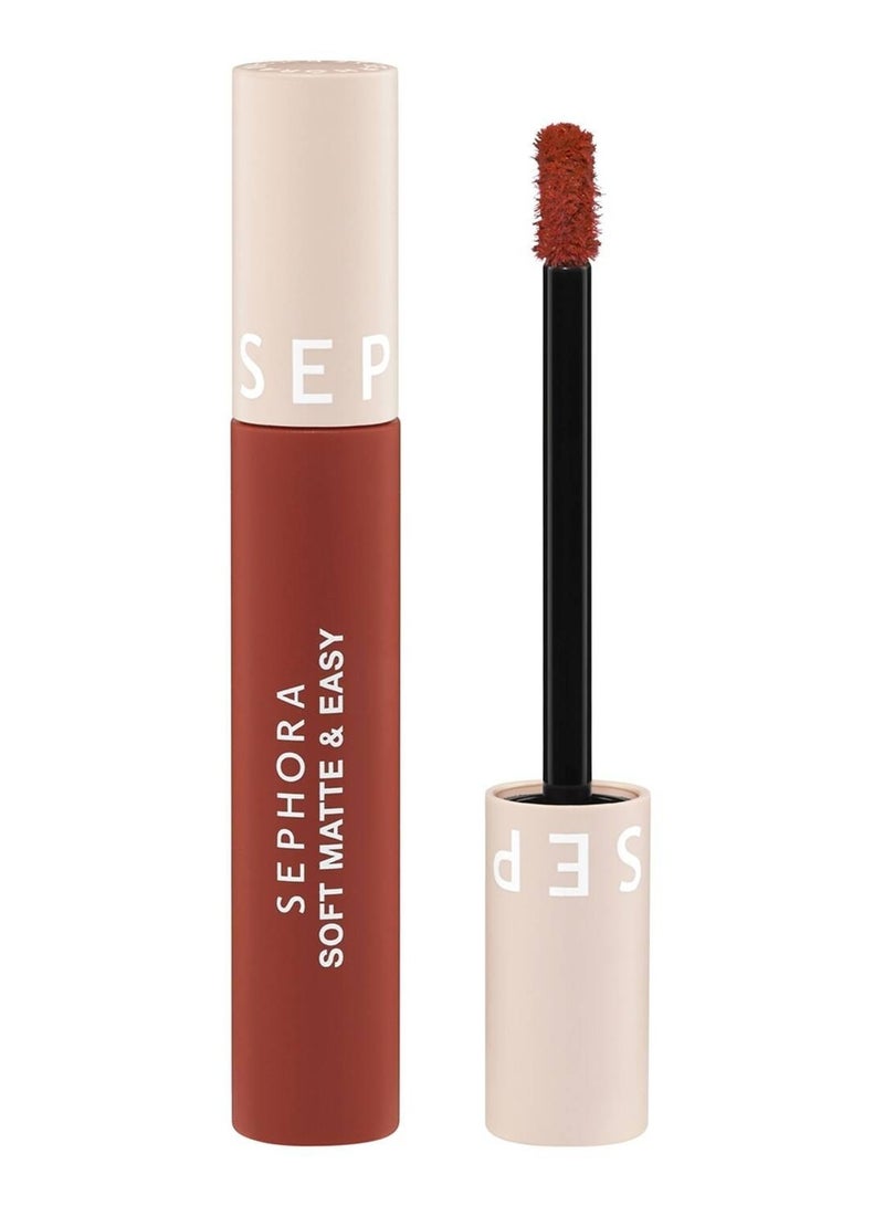 Sephora Collection Soft Matte & Easy - Smooth Matte Lip Color 8 Unbothered - vibrant coral (4.5ml)