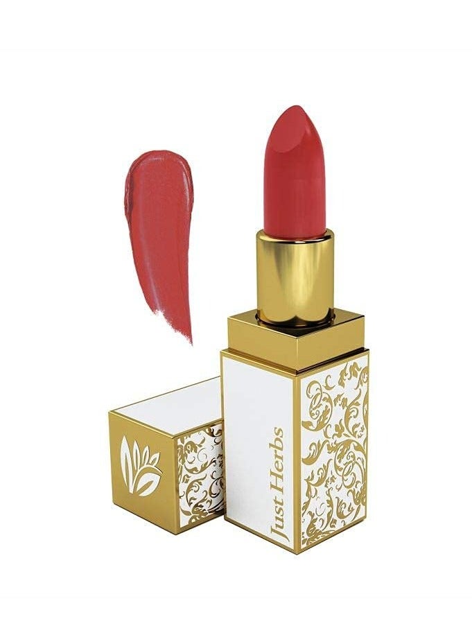 Just Herbs Ayurvedic Creamy Matte Lipstick 06 Burnt Red 1.8gm