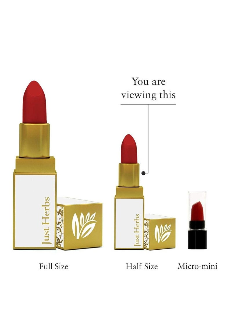 Just Herbs Ayurvedic Creamy Matte Lipstick 05 Deep Red 1.8gm