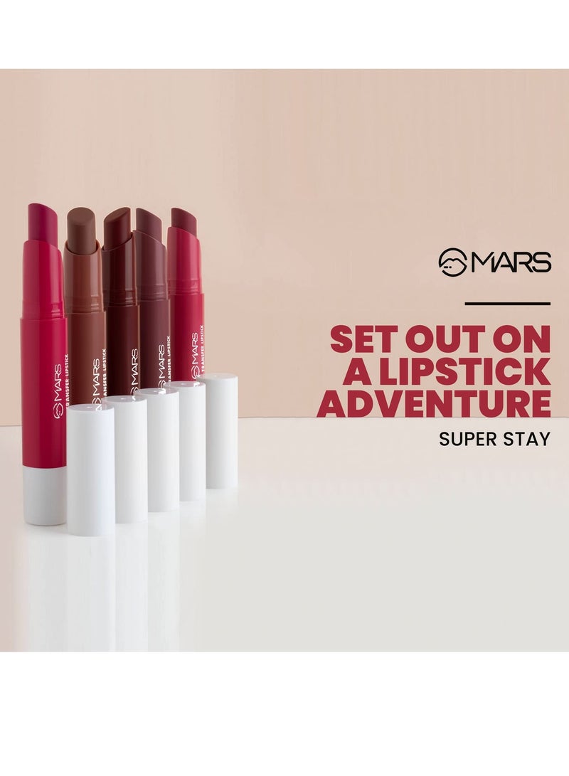 MARS Matte Super Stay Lipstick | Up to 12 Hours Long Lasting 2.6 gm 02 TREASURE