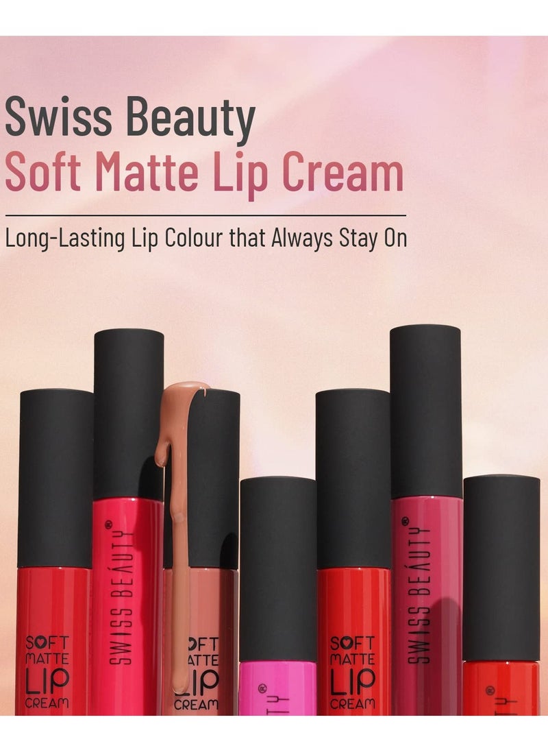 Swiss Beauty Soft Matte Lip Cream weightless lipstick 28 6ml