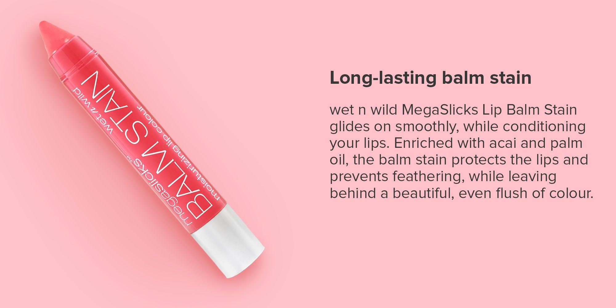 Mega Slick Lip Balm Stain 159a Coral Of The Story