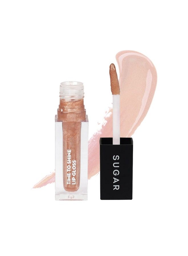 Time To Shine Lip Gloss 10 Princess Aurora (Golden Beige With Shimmer) 4.5 Gms High Shine Lip Gloss With Jojoba Oil