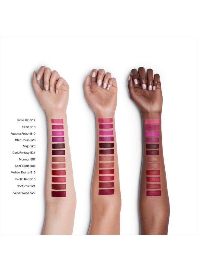 ModernMatte Powder Lipstick, Nocturnal 521 - Full-Coverage, Non-Drying Matte Lipstick - Weightless, Long-Lasting Color - 8-Hour Coverage