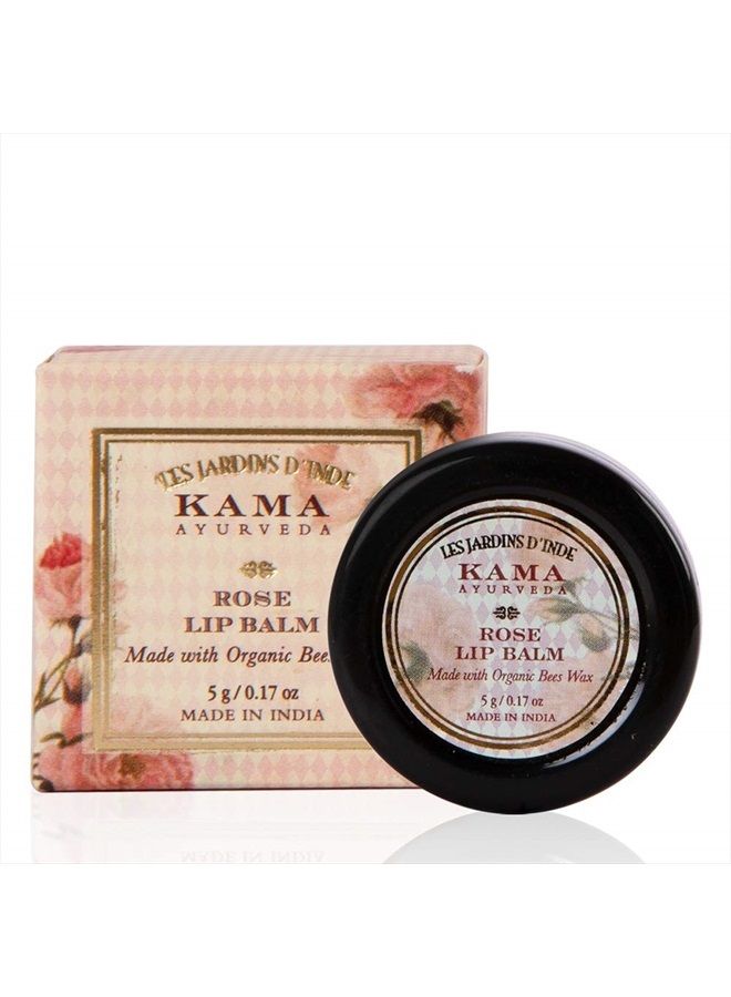 Kama Ayurveda Rose Lip Balm, 5g