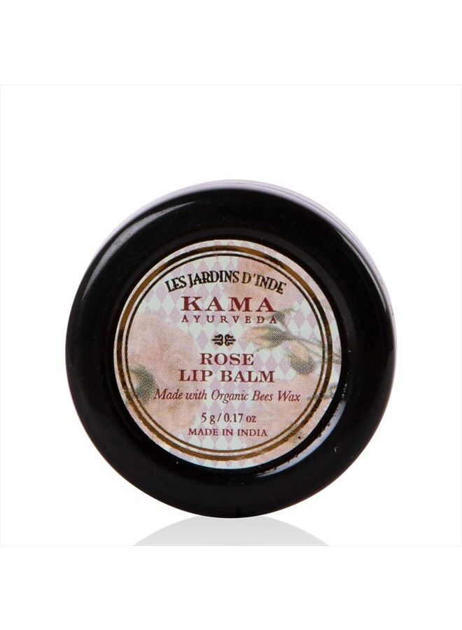 Kama Ayurveda Rose Lip Balm, 5g