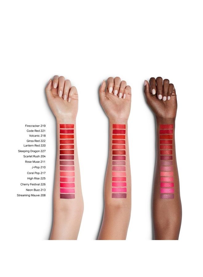 VisionAiry Gel Lipstick, Code Red 221 - Long-Lasting, Full Coverage Formula - Triple Gel Technology for High-Impact, Weightless Color