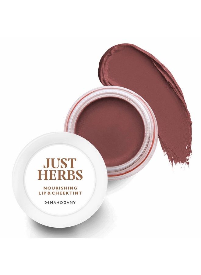 Ayurvedic Natural Lip & Cheek Tint Blush For Women Sls Chemical & Paraben Free 04 Mahogany (Creamy Matte)