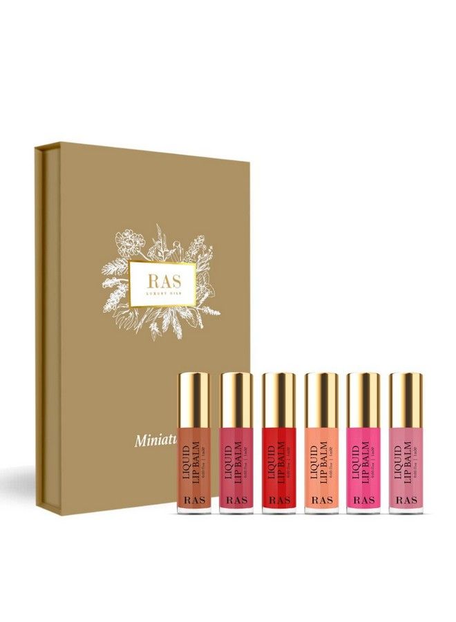 Tinted Lip Balm ; Miniature Gift Set Of 6 Shades Lip & Cheek Tint ; Helps Moisturize Nourish & Soften Lips With Shea Butter & Jojoba Oil ; Natural & Organic ; Vegan & Cruelty Free