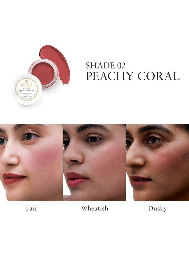 Vegan Lip And Cheek Tint (Pack Of 2): Vibrant Corals Peachy Coral And Rose Coral