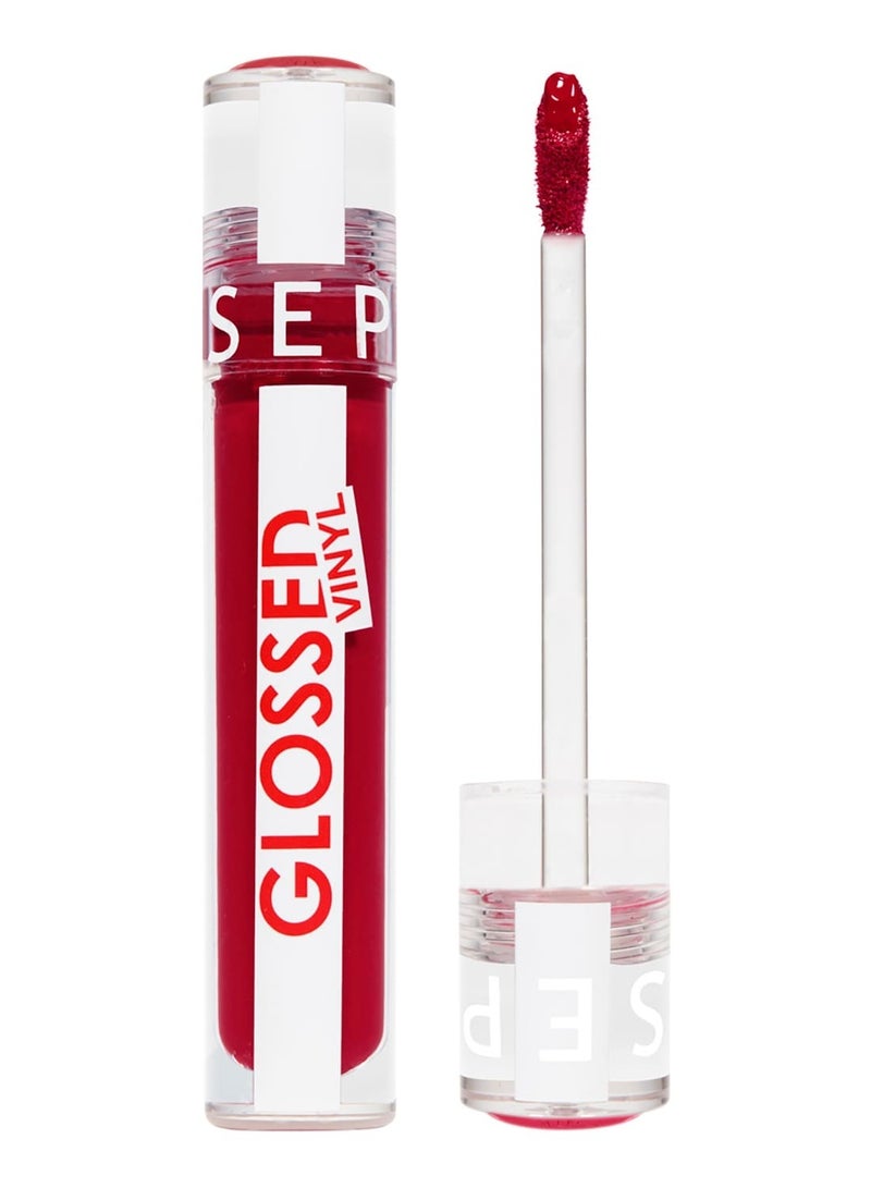 SEPHORA COLLECTION Glossed Vinyl - Intense lip lacquer 06 All-powerful red - bright red (5 ml)