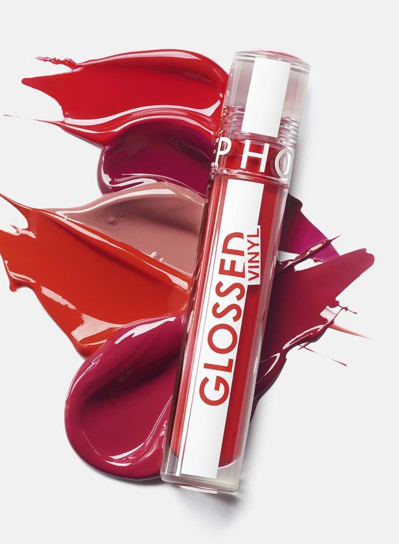 SEPHORA COLLECTION Glossed Vinyl - Intense lip lacquer 06 All-powerful red - bright red (5 ml)