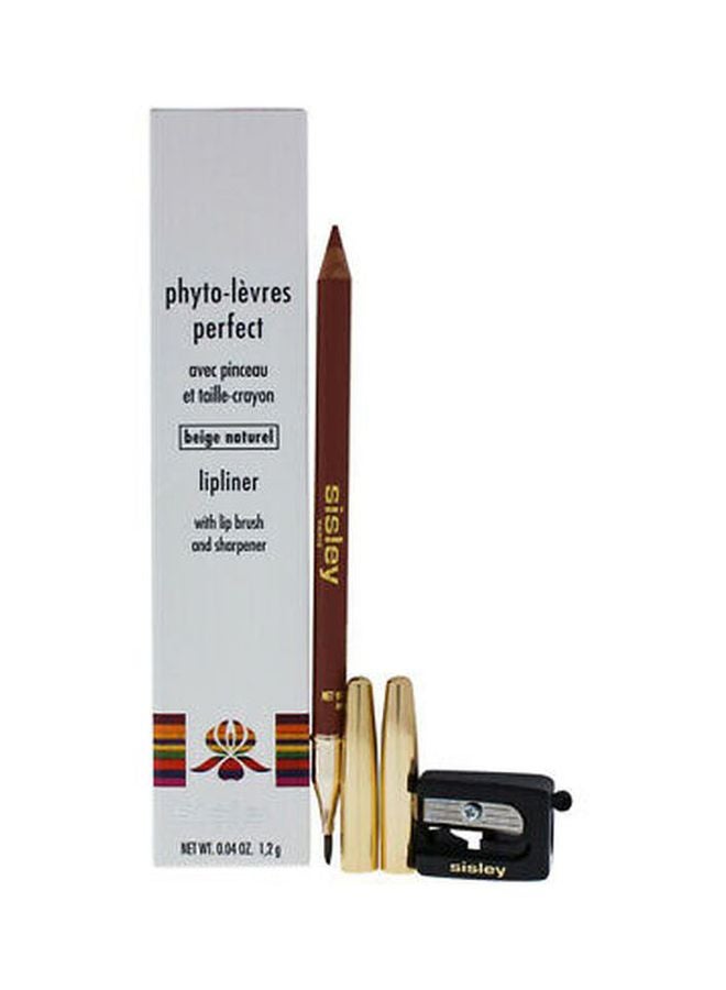 Phyto Levres Perfect Lipliner With Lip Brush And Sharpener 02 Beige Naturel