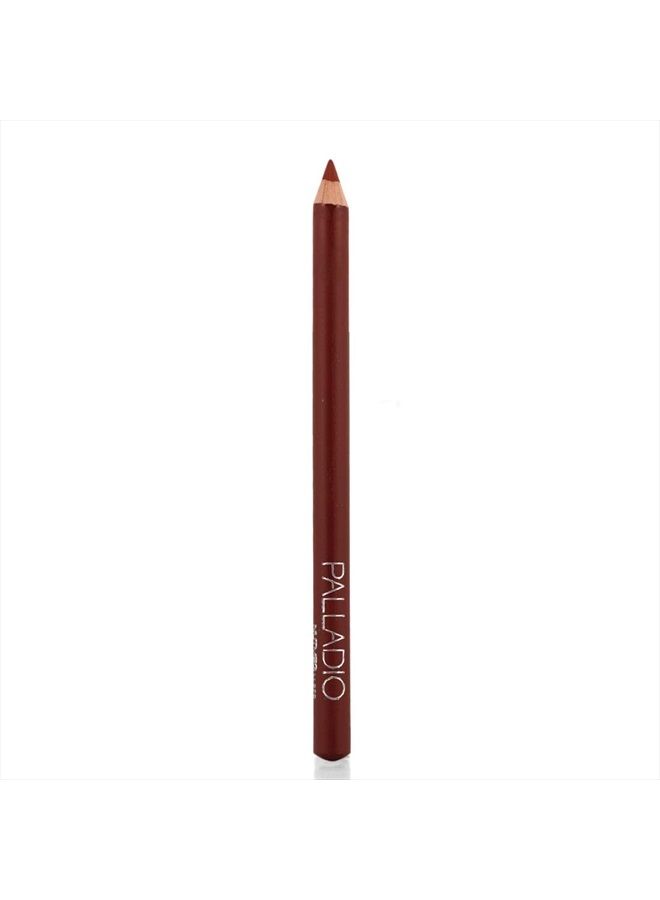 Lip Liner Pencil, Wooden, Firm yet Smooth, Contour and Line with Ease, Perfectly Outlined Lips, Comfortable, Hydrating, Moisturizing, Rich Pigmented Color, Long Lasting, Nutmeg