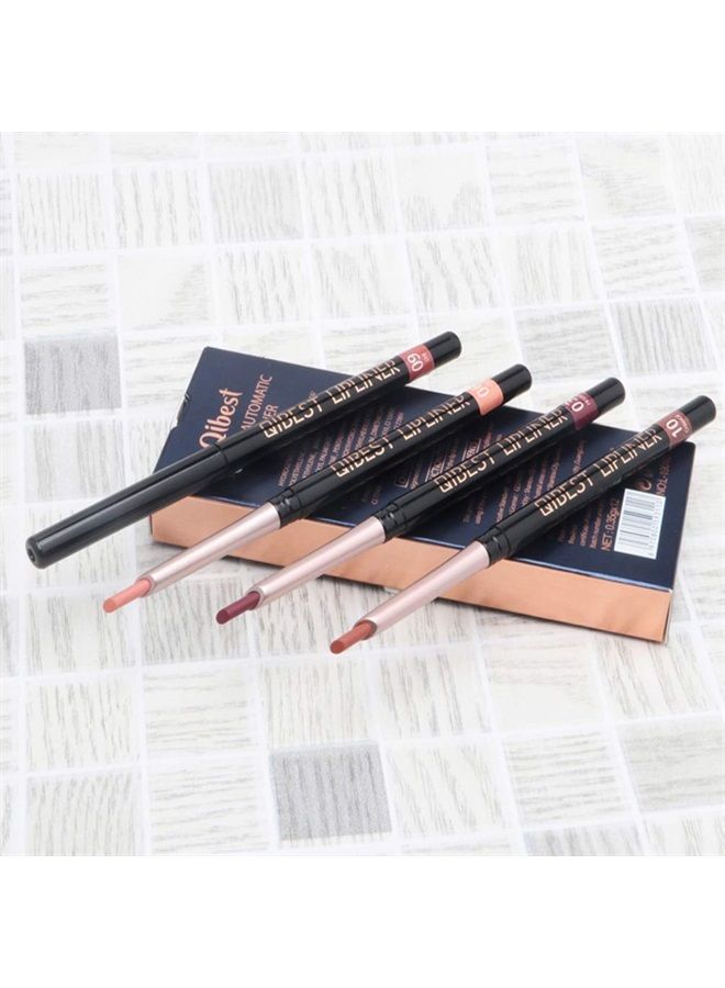 12 Colors Lip Liner Pencil Waterproof Non-Marking Matt Velvet Lipstick Pen （12Pcs Lot Set）