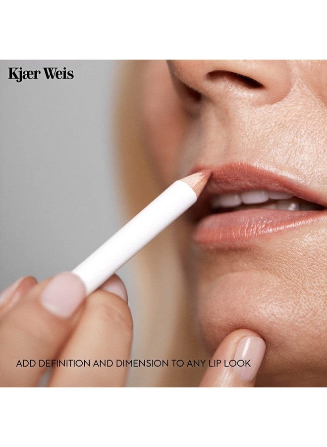 Kjaer Weis Lip Pencil. Dark Brown Lip Liner Pencil With Soft Matte Finish And Creamy Texture For Long Lasting Smudge Proof Wear. Cruelty Free Clean Makeup (Deep Iconic)