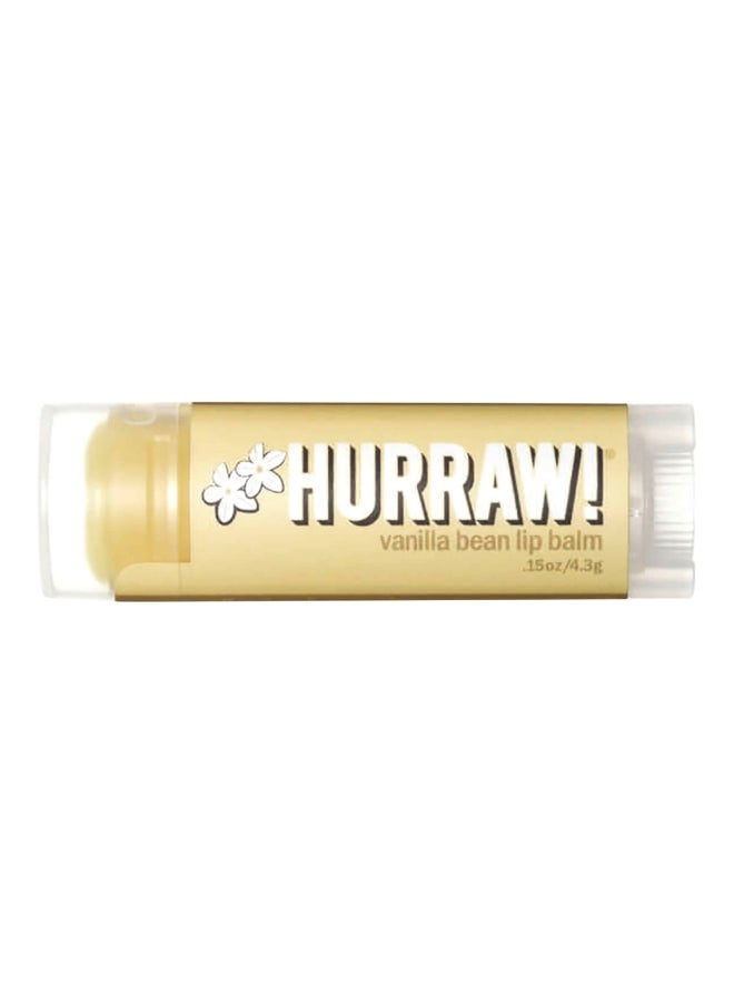 Hurraw! Vanilla Bean Lip Balm 4.3g Yellow