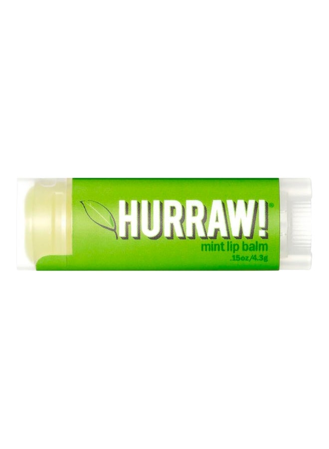 Hurraw! Mint Lip Balm transparent