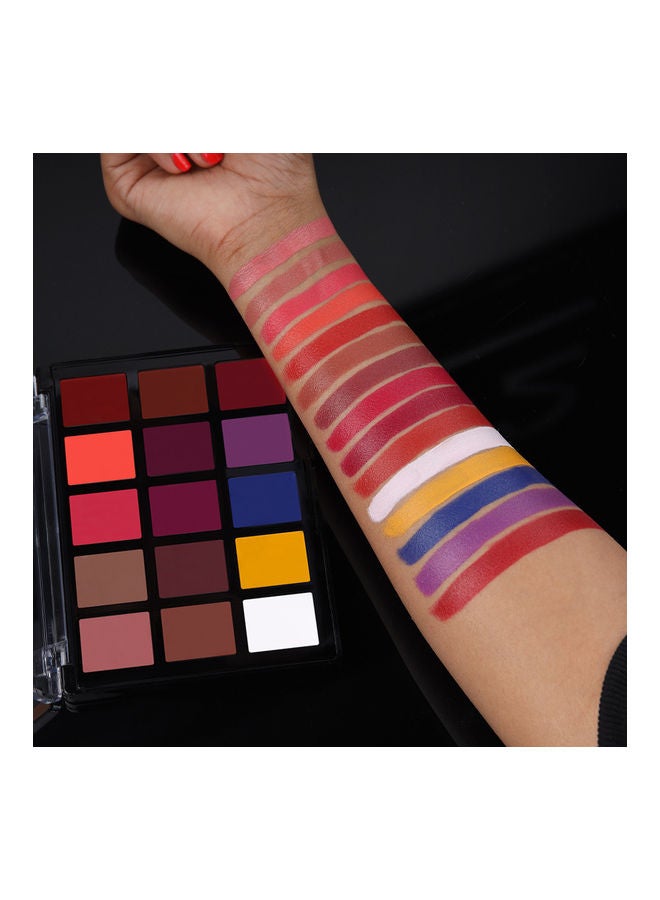 15-Shade Lip Define Palette Multicolour