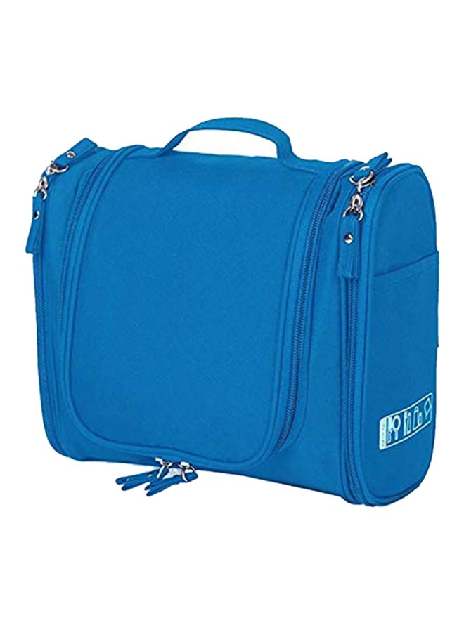 Multifunctional Travel Toiletry Bag Extra Large Makeup Organiser With Hook Blue