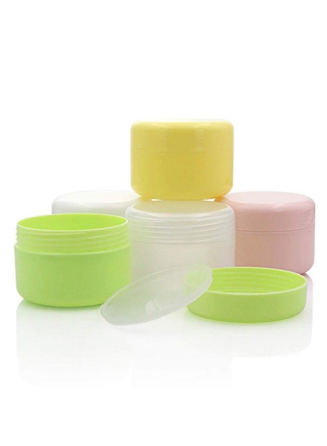 3Pcs 150Ml/5Oz Green Ps Empty Refillable Leakproof Cosmetic Jars With Liners Dome Lid Facial Body Cream Pots Tins Boxes Cases Containers Dispense Sample Bottle For Cosmetic Cream Lotion Storage