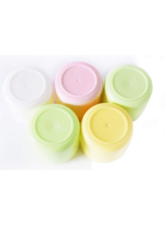 3Pcs 150Ml/5Oz Green Ps Empty Refillable Leakproof Cosmetic Jars With Liners Dome Lid Facial Body Cream Pots Tins Boxes Cases Containers Dispense Sample Bottle For Cosmetic Cream Lotion Storage