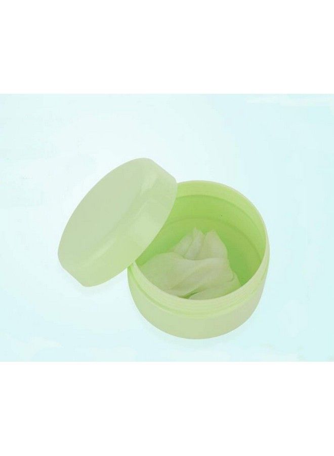 3Pcs 150Ml/5Oz Green Ps Empty Refillable Leakproof Cosmetic Jars With Liners Dome Lid Facial Body Cream Pots Tins Boxes Cases Containers Dispense Sample Bottle For Cosmetic Cream Lotion Storage