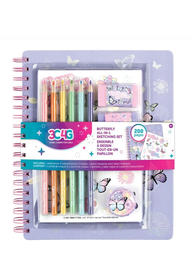 3C4G Butterfly Sketching Set