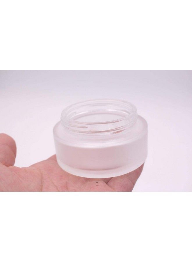 100G/3.4Oz Travel Bottle Empty Cosmetic Container Environmental Bamboo Lid Frosted Glass Bottle Protable Cream Jars Pot With Inner Liner 1Pc