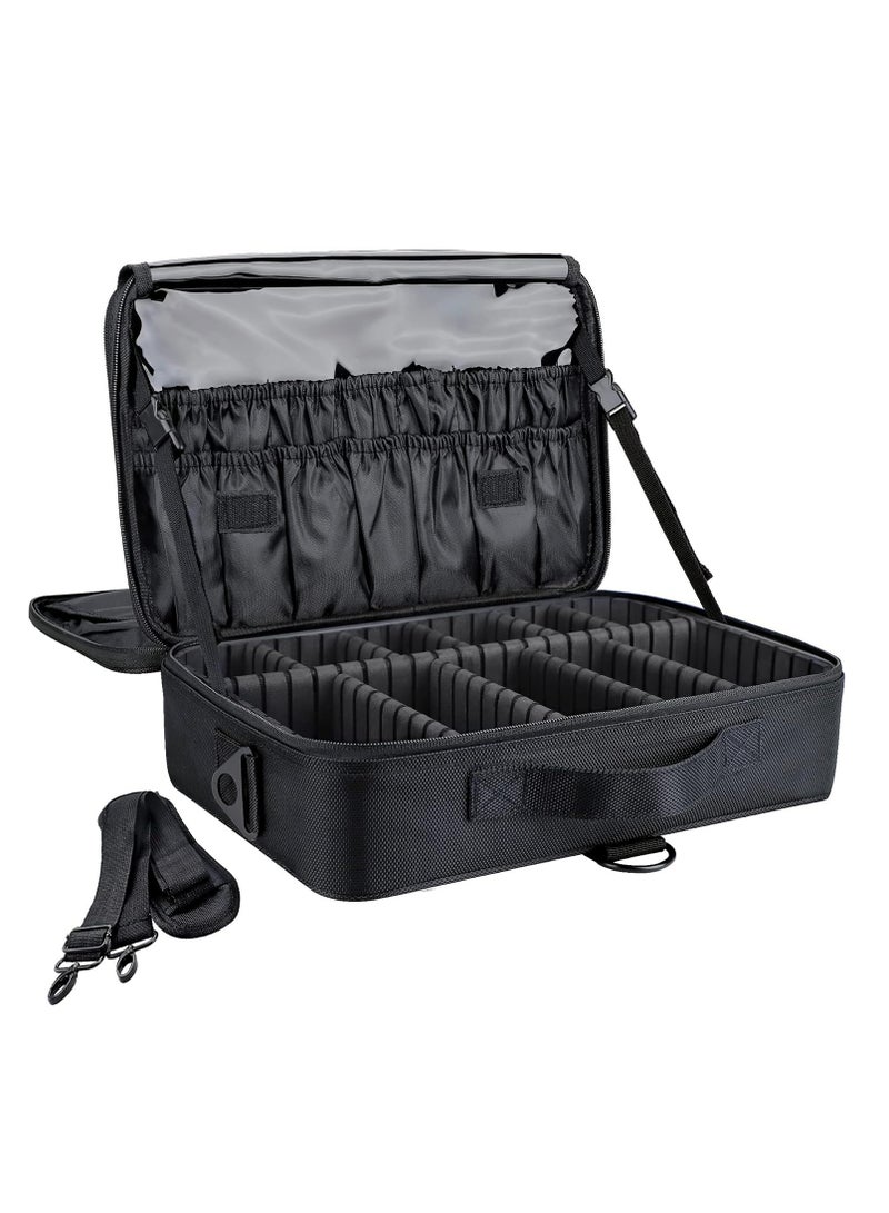 Multi storage Professional Makeup Bag Black