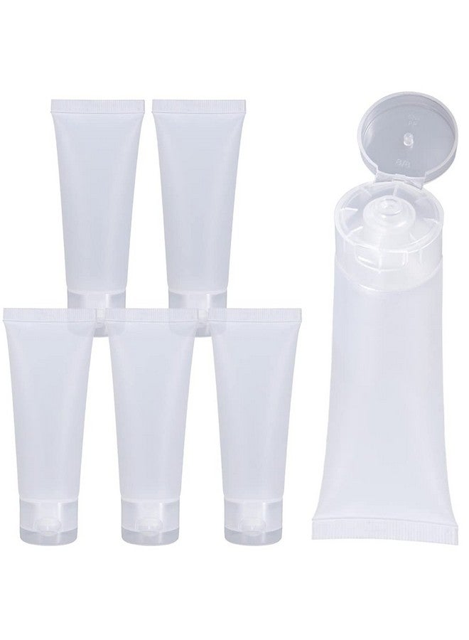 6 Pcs 100Ml 3.38Oz Reusable Empty Plastic Squeeze Bottles With Flip Cap Travel Size Soft Tubes Bottle Makeup Toiletry Cosmetic Containers For Facial Cleaning Shampoo Essence