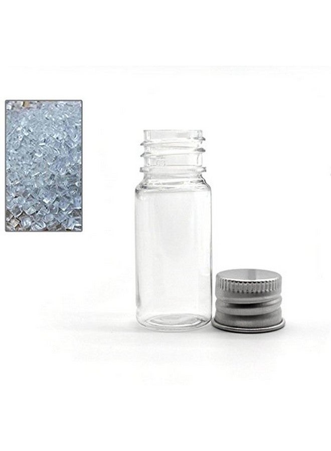 12Pcs 10Ml20Ml Empty Refillable Clear Plastic Bottle With Aluminum Screw Cap Travel Small Container (20 Ml)