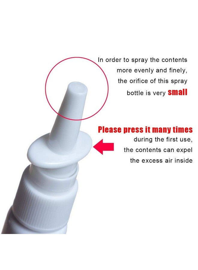 6 Pcs (30Ml1Oz) Amber Round Empty Glass Nasal Spray Bottle With Press Spray Head Refillable Portable Fine Mist Sprayers Atomizers Containers Pot Travel Sub Bottling For Colloidal Silver Saline