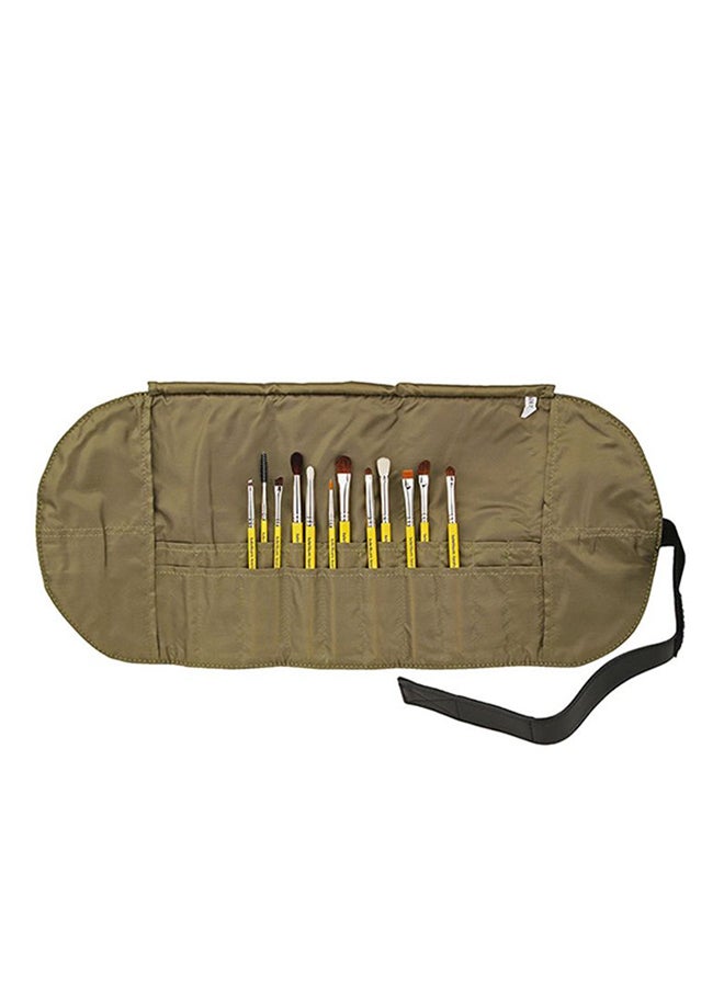 12-Piece Travel Line Eyes Brush Set Yellow