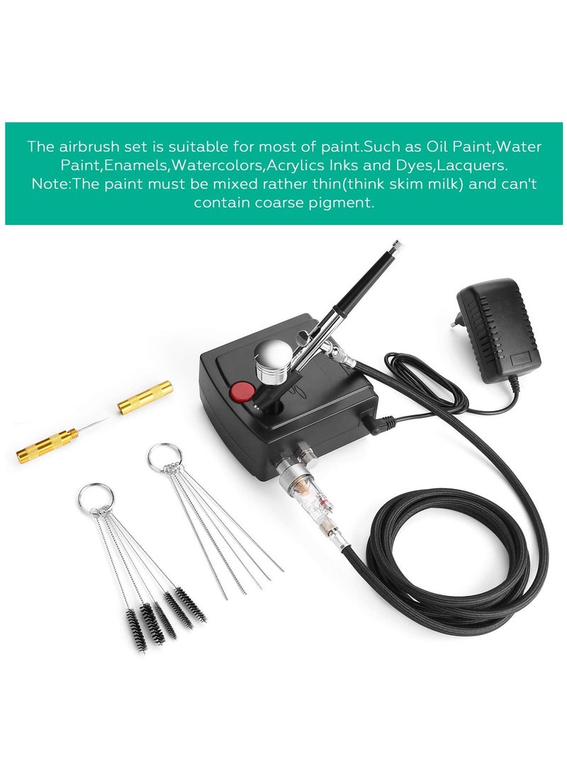 Airbrush Mini Airbrush with Air Compressor Portable Airbrush Kit for Cake Decorating Craft Tools Makeup Painting and Nail Art