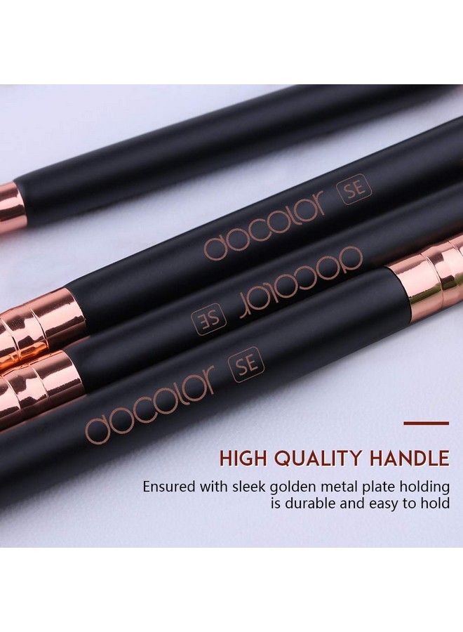 Double Sided Makeup Brushes Docolor 6Pcs Double Ended Eyeshadow Brush Set Professional Eye Makeup Brushes Set Foundation Eyeshadow Blending Eyebrow Travel Make Up Brushes Kits