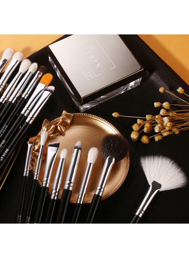 30Pcs Professional Makeup Brush Set Original Naturalsynthetic Kabuki Foundation Face Powder Highlighter Contour Eye Shadow Eyebrow Eyeliner Makeup Tools Kit (Classic Black)