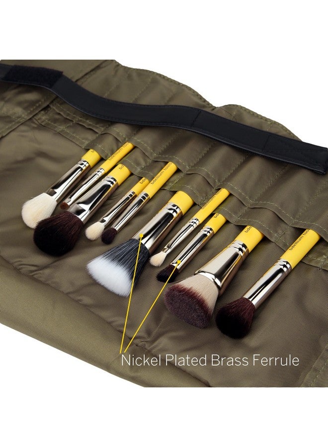 Professional Makeup Brush Studio Seriesmineral 10Pc. Brush Set With Rollup Pouch