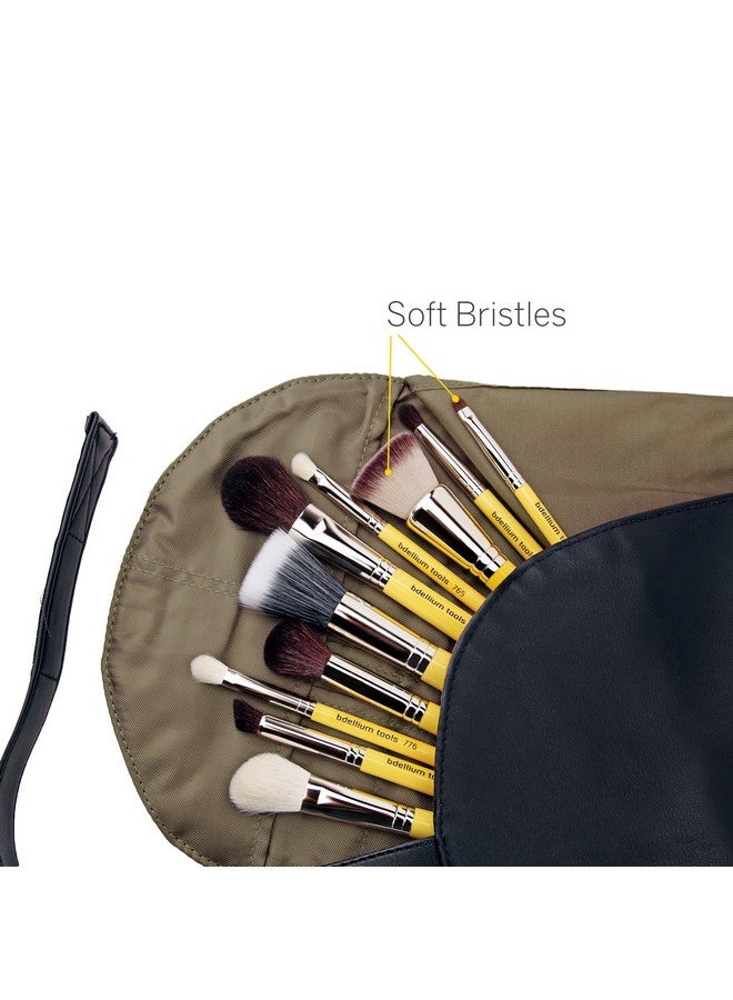 Professional Makeup Brush Studio Seriesmineral 10Pc. Brush Set With Rollup Pouch