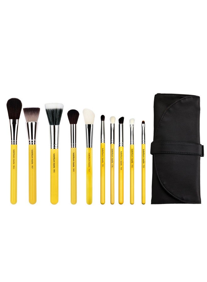 Professional Makeup Brush Studio Seriesmineral 10Pc. Brush Set With Rollup Pouch