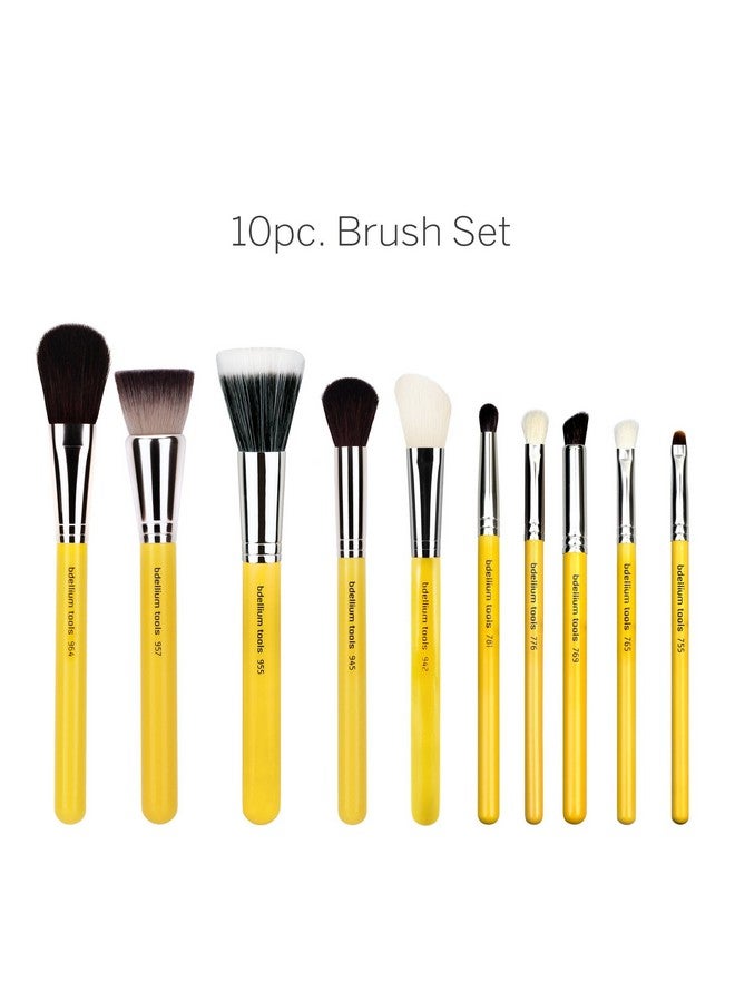 Professional Makeup Brush Studio Seriesmineral 10Pc. Brush Set With Rollup Pouch