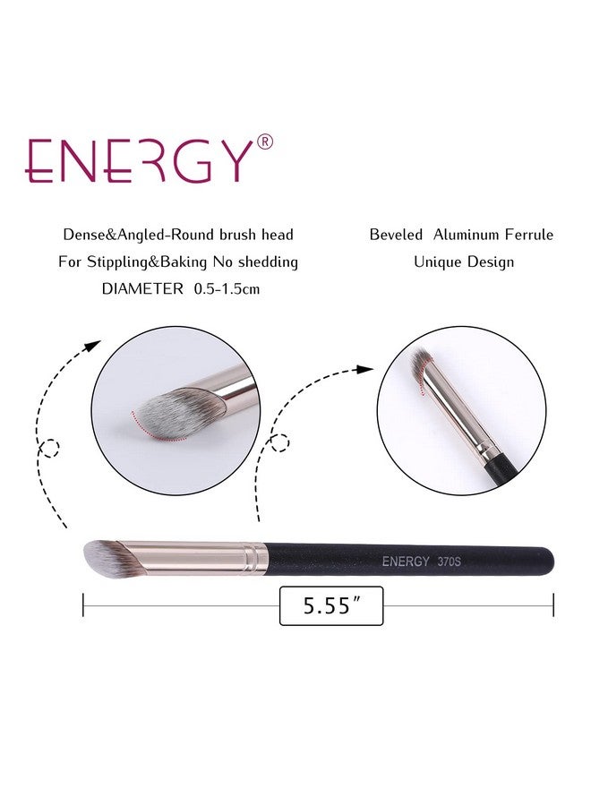 Concealer Brush Set Professional Angle Under Eye Concealer Brushes Flat Top Perfect For Eye Concealer Foundation Blending Liquid Cream Or Flawless Powder Cosmetics Buffing Stippling