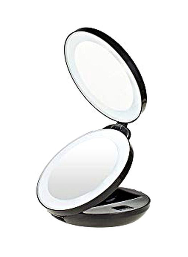 Double Sided LED Makeup Mirror Black
