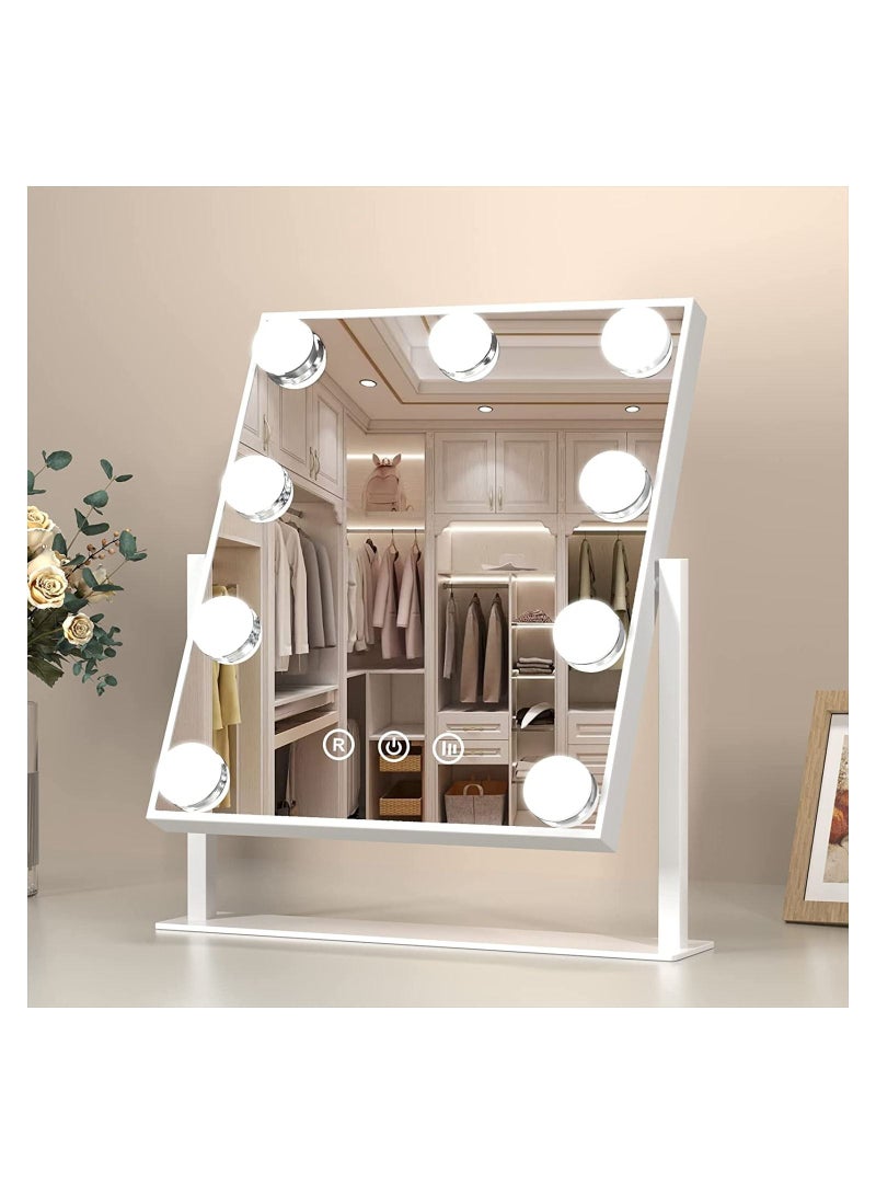 Hollywood Vanity Mirror with Dimmable LED Bulbs 3 Color Modes and Touch Control