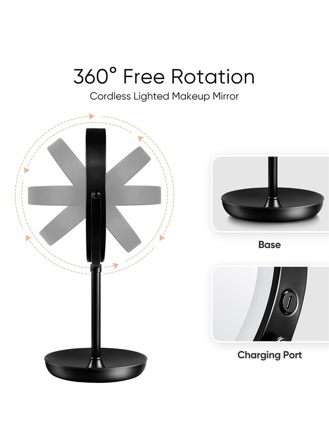 Rechargeable 1X/10X Magnifying Mirror with Light, 8