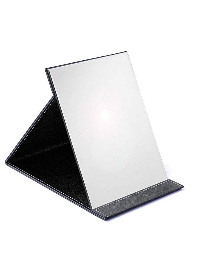 Folding Travel Mirror Pu Portable Adjustable Rectangular Ultrathin Mirror For Travel Campinghome (4.3W×2.9L)