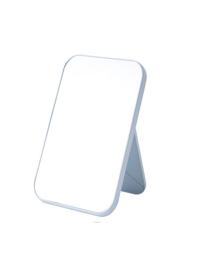 Desktop Makeup Mirrorfoldable Mirror Simple Portable Princess Mirror Square Mirror Small Mirror With Stand For Women(Blue1Pcsy Framedsquare Tabletop Mounting)