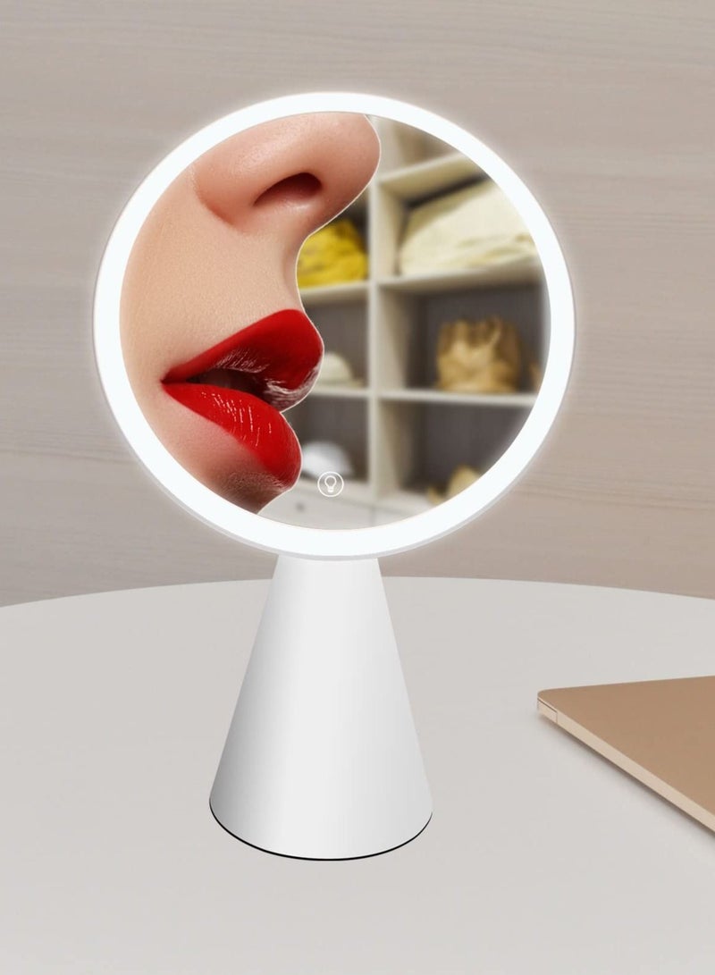 Magnifying Lighted Makeup Mirror, LED Vanity Mirror Rechargeable